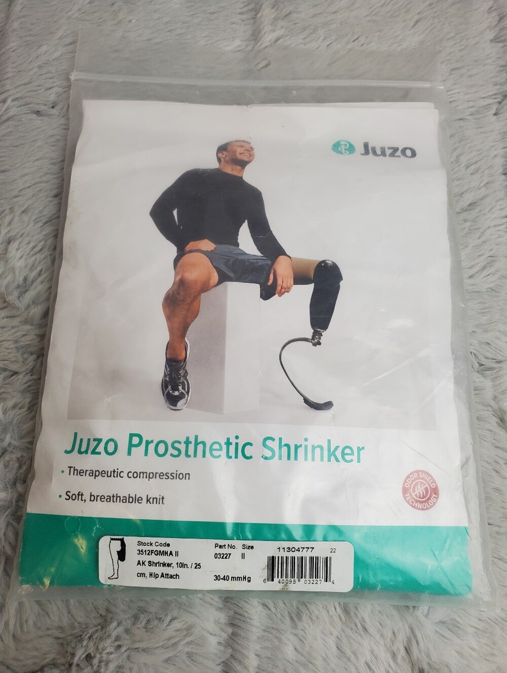 Juzo Prosthetic AK Shrinker Size 10in./ 25 cm 30-40 mmHg Hip Attach Part # 03227